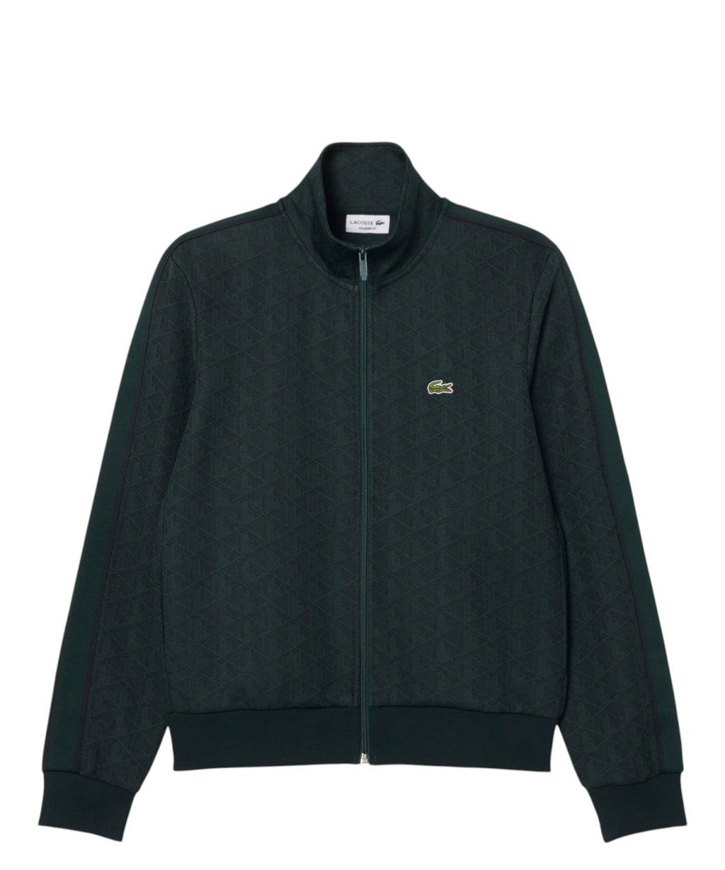 Veste de survêtement homme Lacoste en jacquard avec fermeture éclair