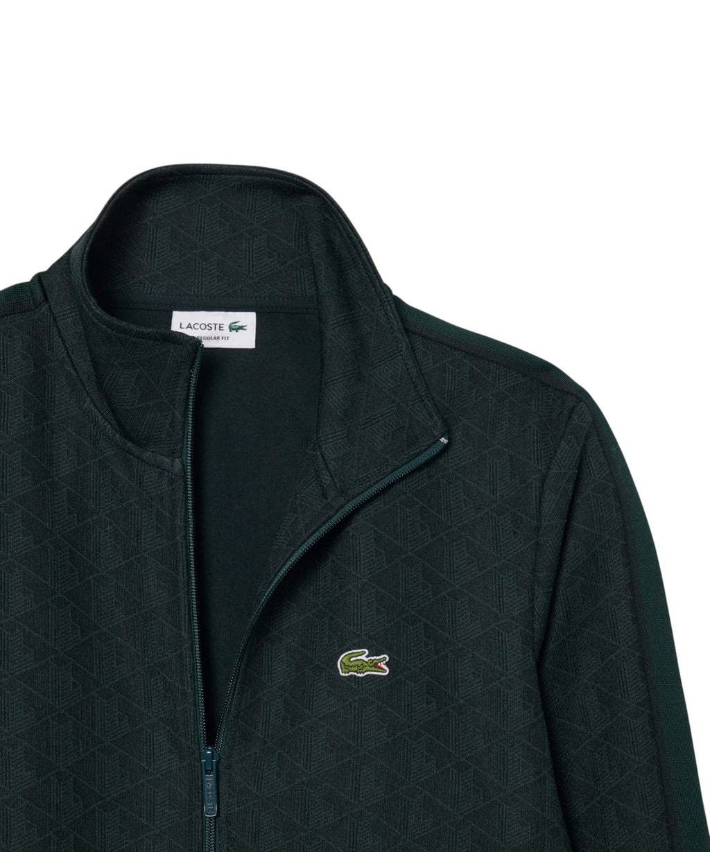 Veste de survêtement homme Lacoste en jacquard avec fermeture éclair