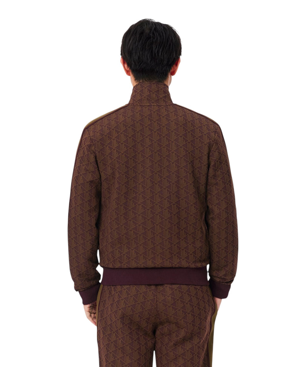 Veste de survêtement homme Lacoste en jacquard avec fermeture éclair