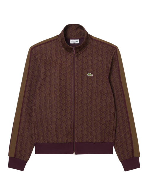 Veste de survêtement homme Lacoste en jacquard avec fermeture éclair