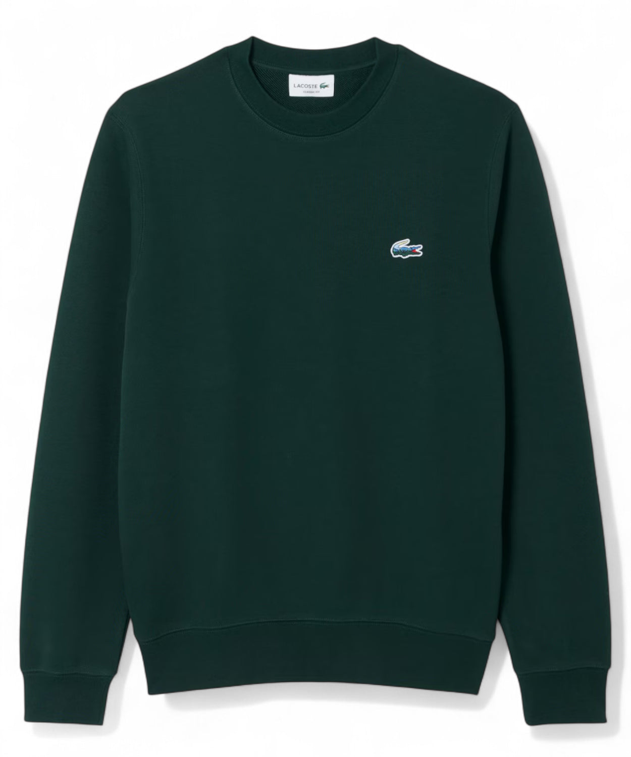 Lacoste Felpa in Cotone con Coccodrillo Paesaggio