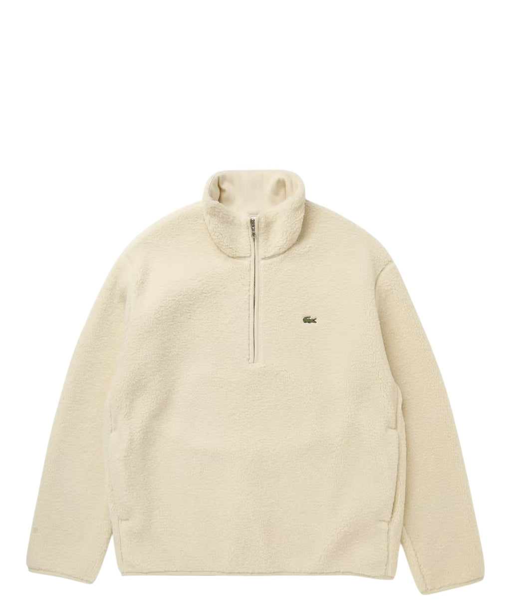 Sweatshirt Homme Lacoste Half-Zip en polaire douce