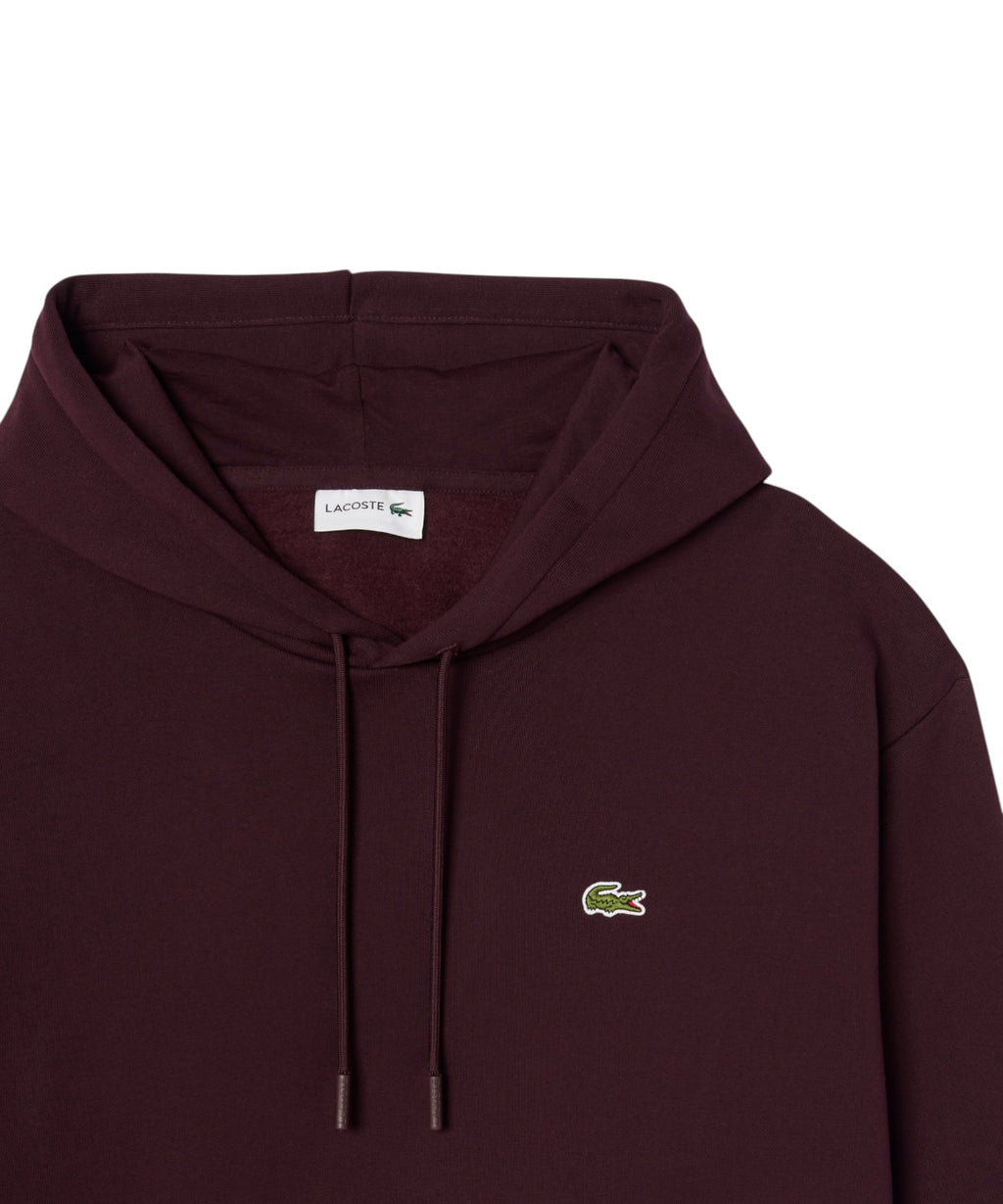 Felpa Cappuccio Cotone Organico Lacoste per Uomini
