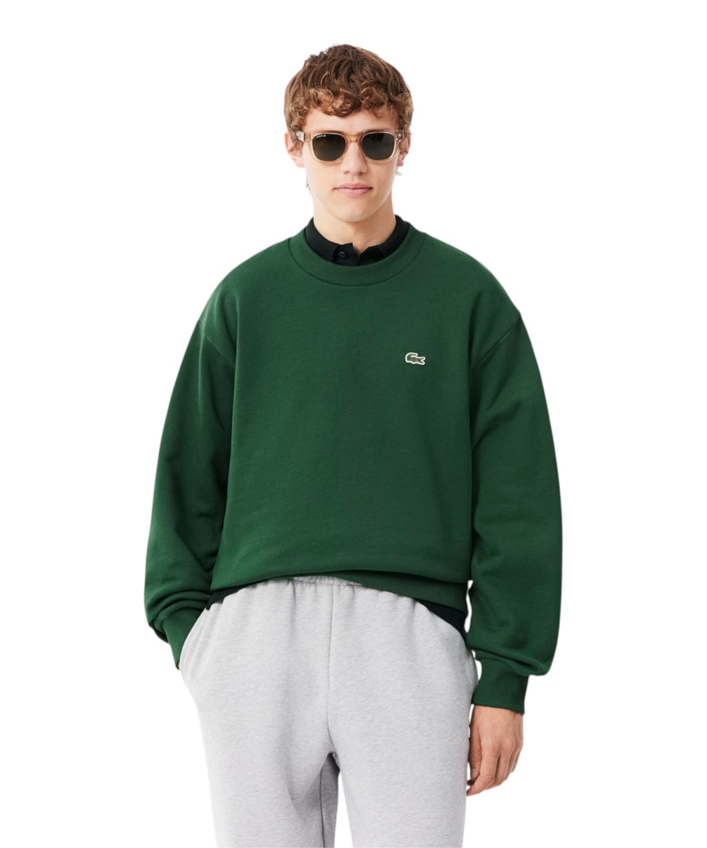 Felpa Lacoste in Cotone Felpato per Comfort e Stile