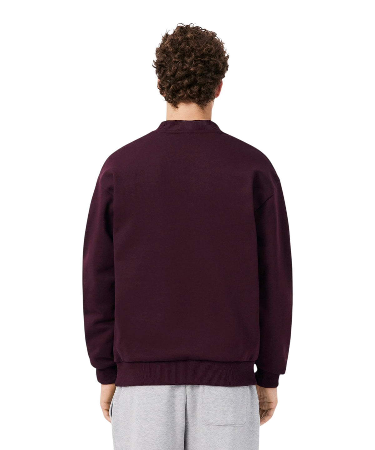 Sweat-shirt Lacoste en coton molletonné