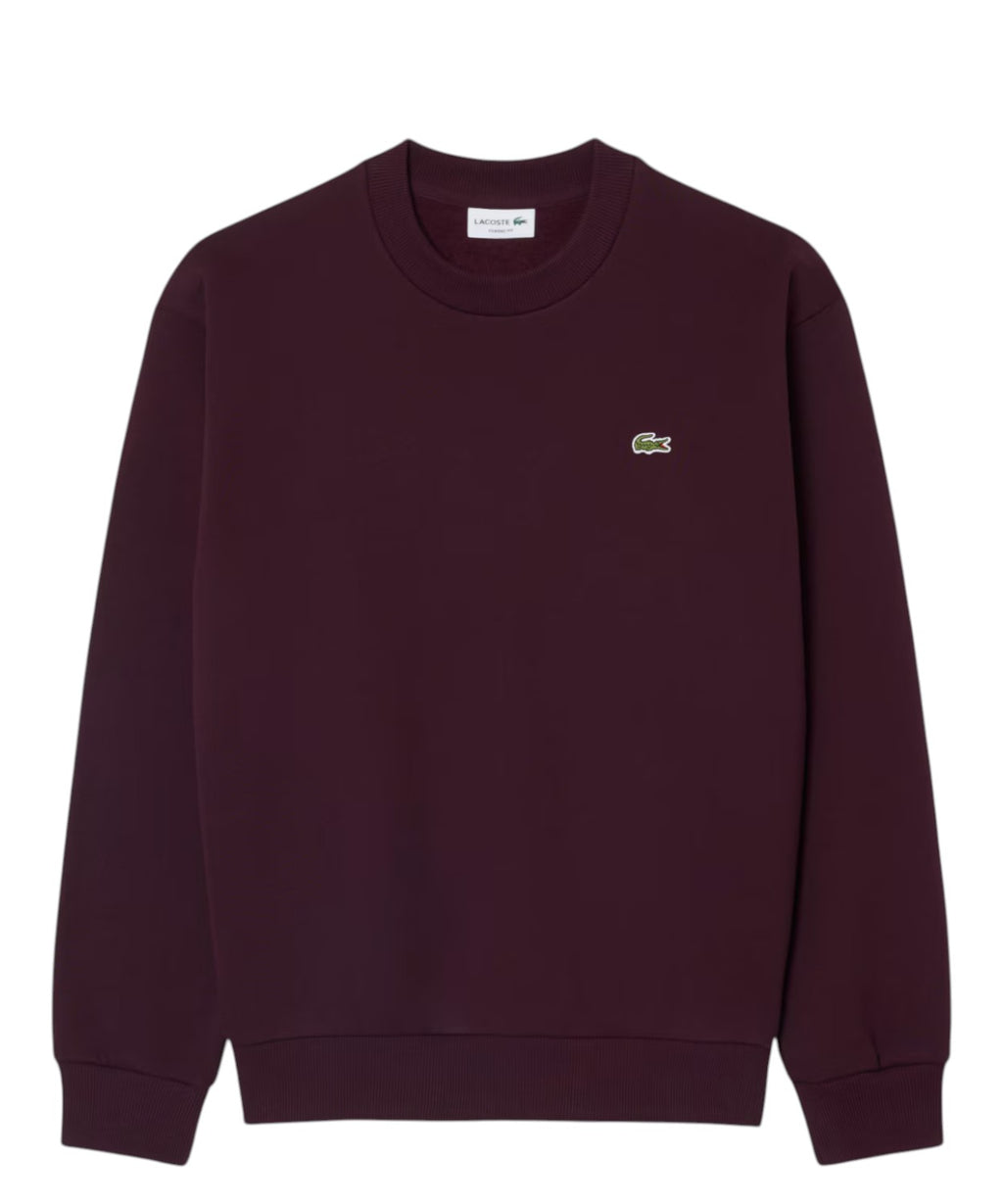 Sweat-shirt Lacoste en coton molletonné
