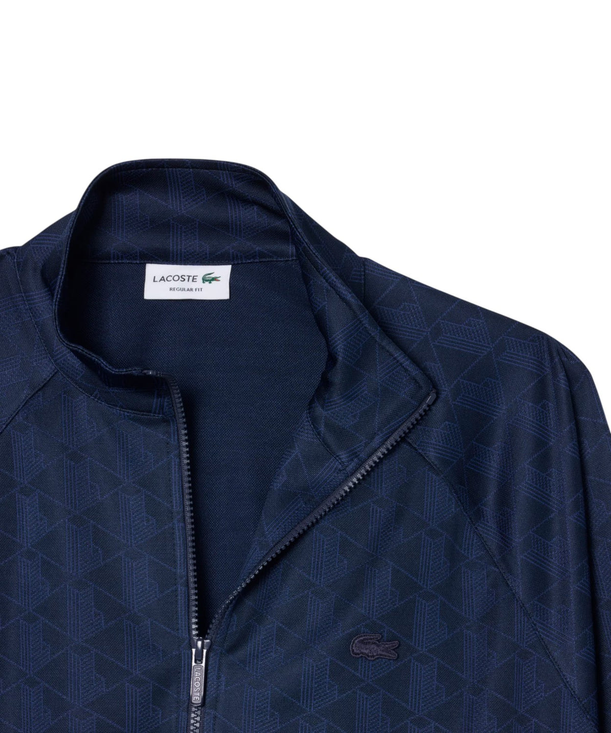 Veste Homme Lacoste zippée en jacquard monogrammé