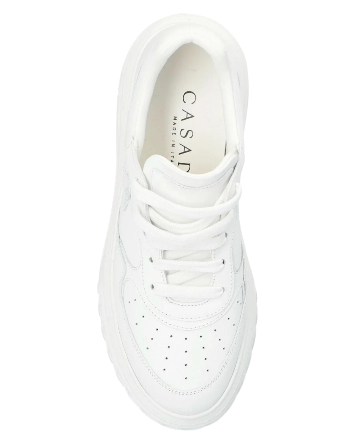 Sneakers Off Road bianche donna con suola platform