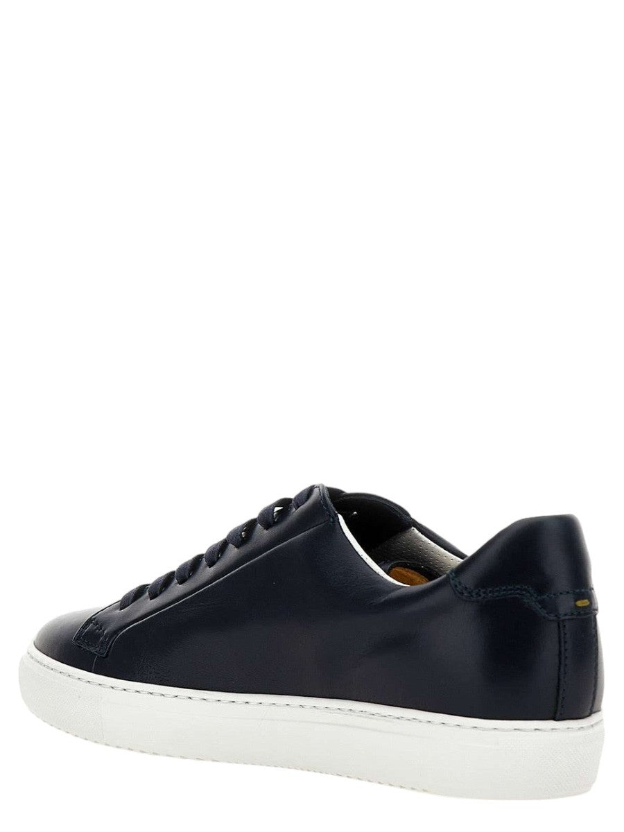 Sneakers in Pelle Blu Notte-Doucal'S-Sneakers-Vittorio Citro Boutique