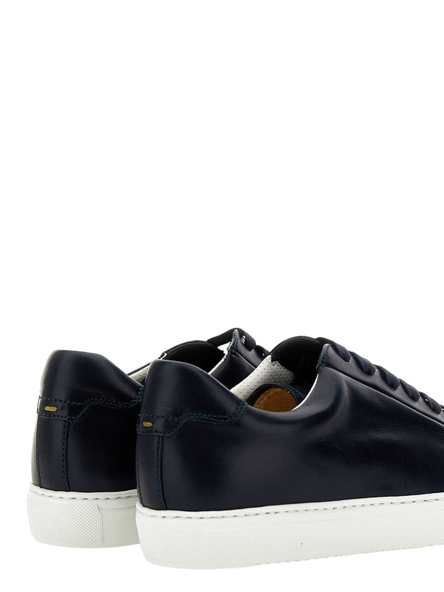 Sneakers in Pelle Blu Notte-Doucal'S-Sneakers-Vittorio Citro Boutique