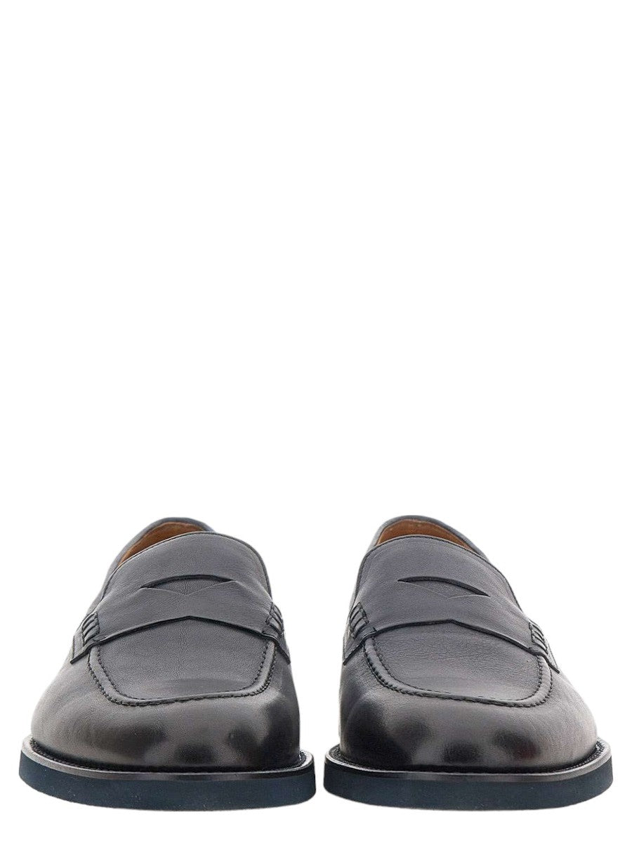 Mocassini Harley in Pelle Blu Notte-Doucal'S-Mocassini-Vittorio Citro Boutique