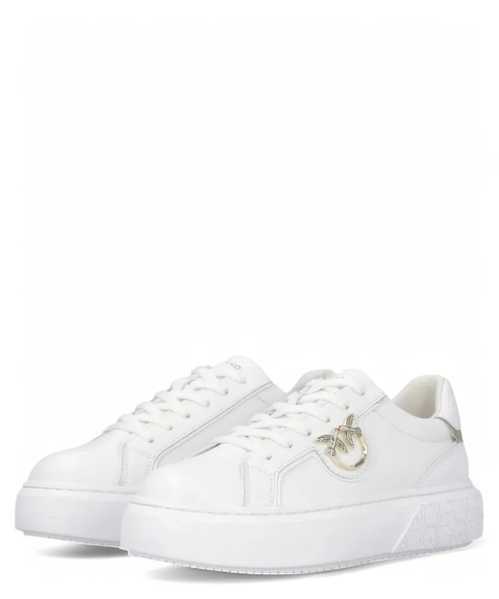 Sneakers Flatform Pinko con Suola Alta e Logo in Metallo-Pinko-Sneakers-Vittorio Citro Boutique