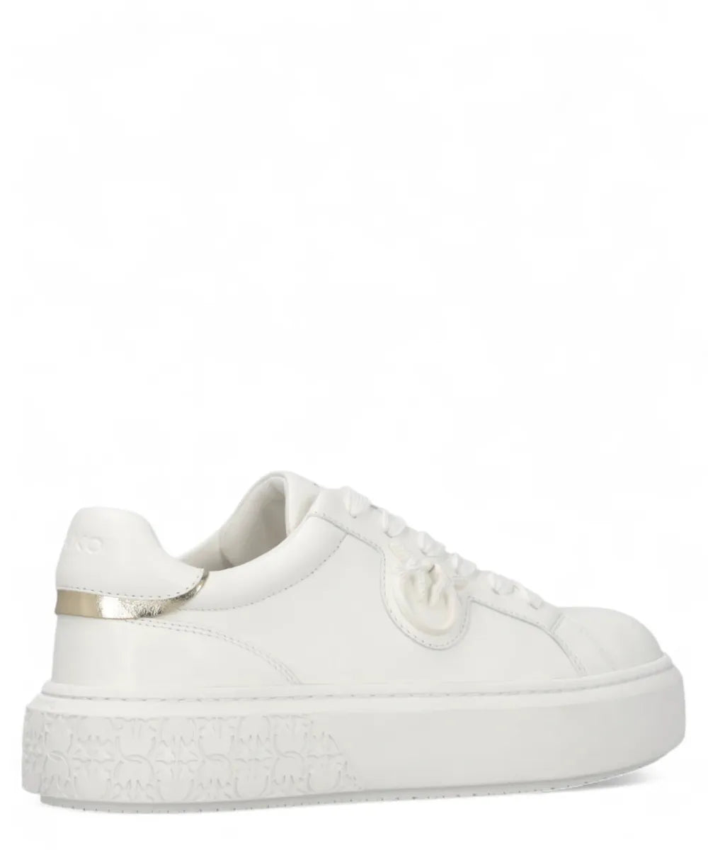 Sneakers Platform in Pelle con Logo Love Birds-Pinko-Sneakers-Vittorio Citro Boutique