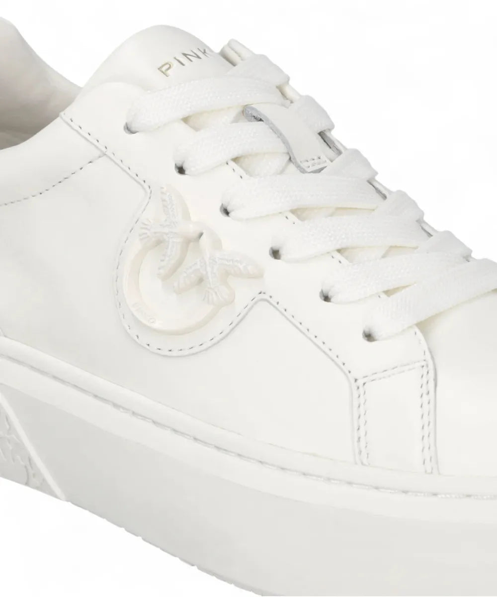 Sneakers Platform in Pelle con Logo Love Birds-Pinko-Sneakers-Vittorio Citro Boutique