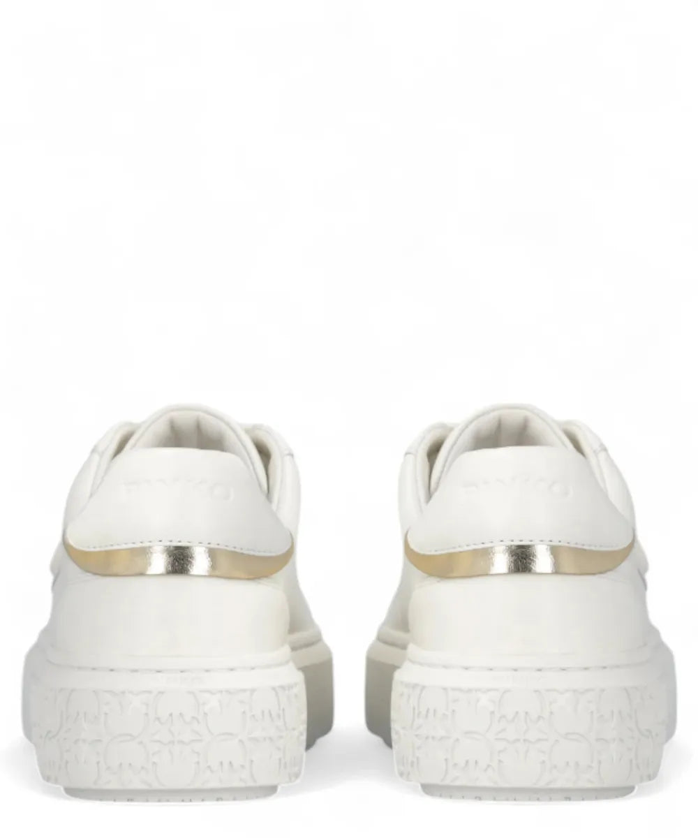 Sneakers Platform in Pelle con Logo Love Birds-Pinko-Sneakers-Vittorio Citro Boutique