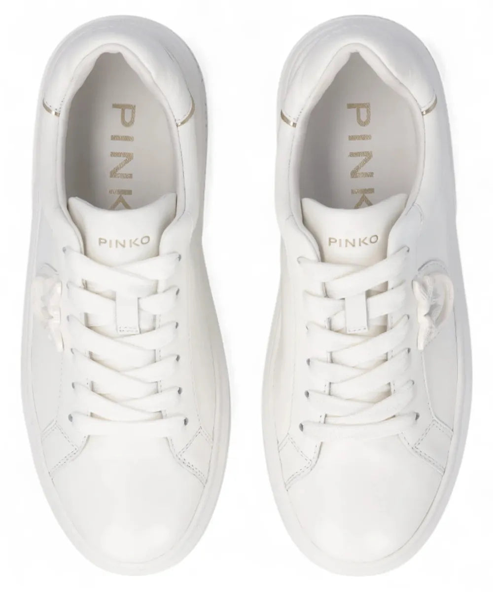 Sneakers Platform in Pelle con Logo Love Birds-Pinko-Sneakers-Vittorio Citro Boutique