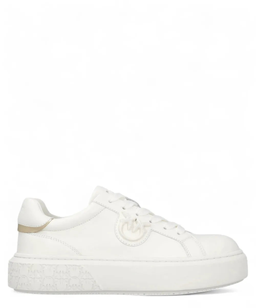 Sneakers Platform in Pelle con Logo Love Birds-Pinko-Sneakers-Vittorio Citro Boutique