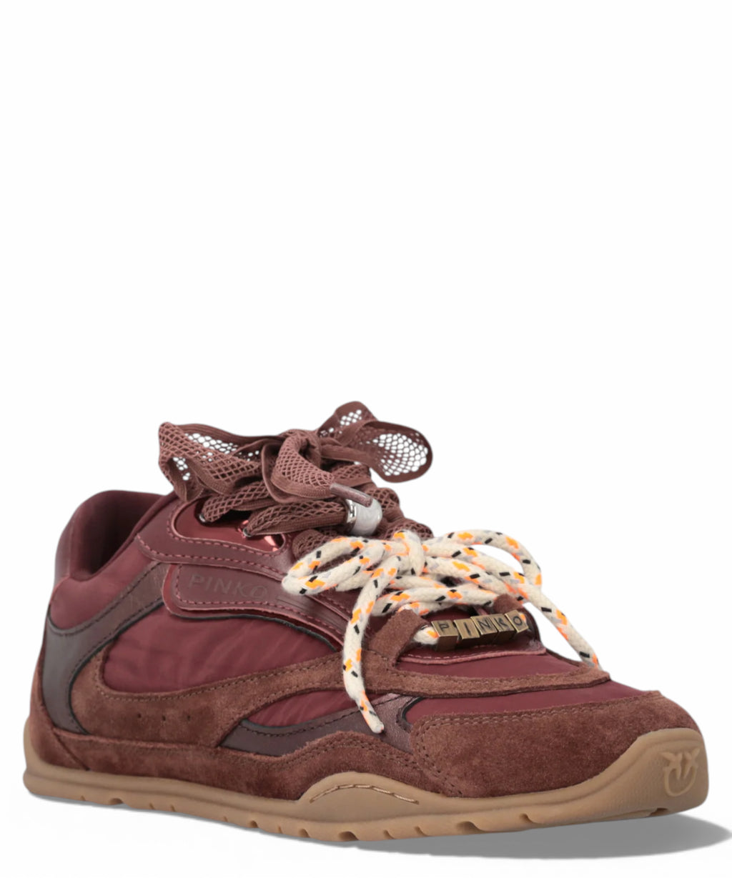 Baskets Pinko YULIA 01 avec doubles lacets et applications