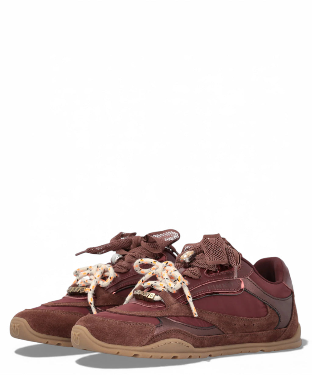 Baskets Pinko YULIA 01 avec doubles lacets et applications