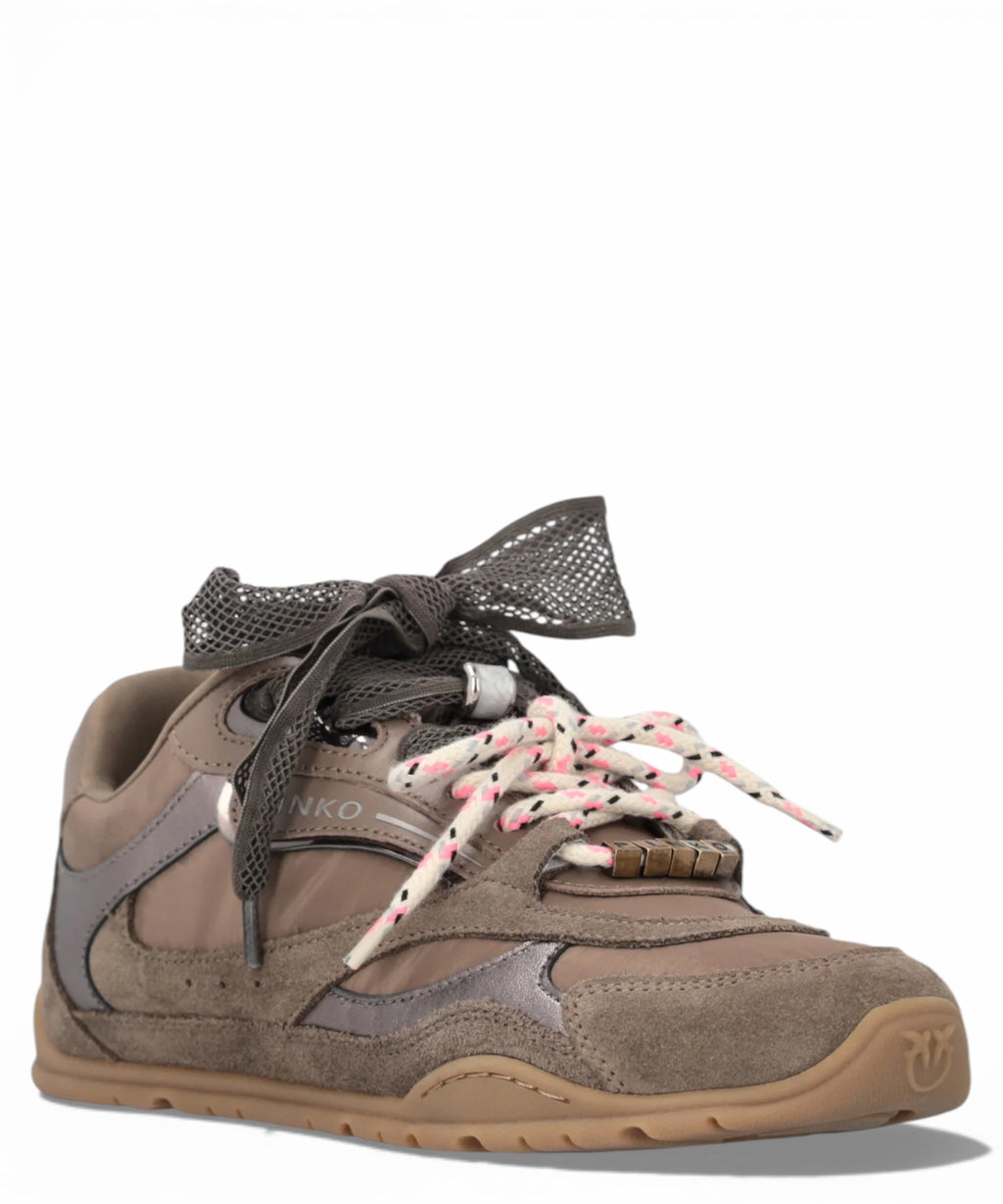Sneakers Pinko YULIA 01 avec doubles lacets et applications