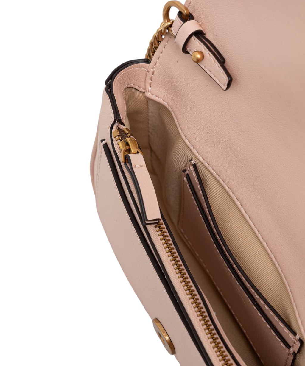 Borsa Mini Love One Pocket Pinko in pelle compatta