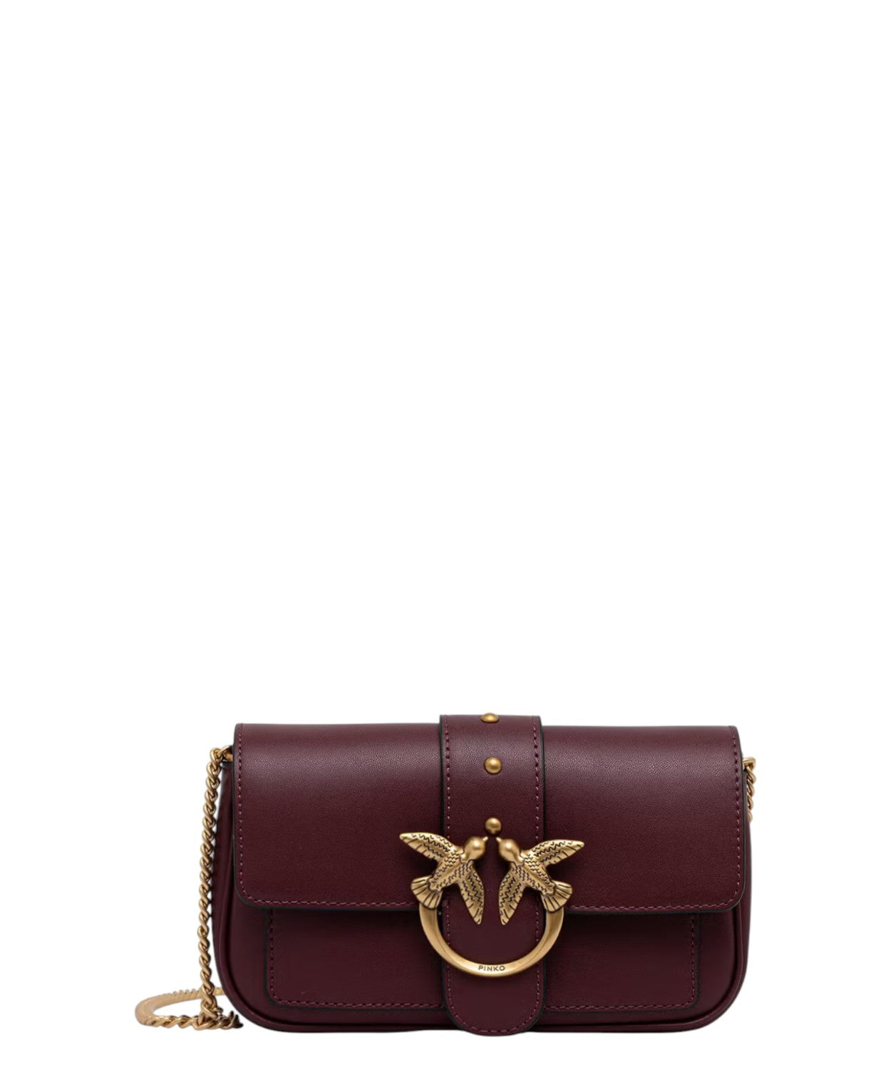 Borsa Mini Love One Pocket in pelle compatta Pinko