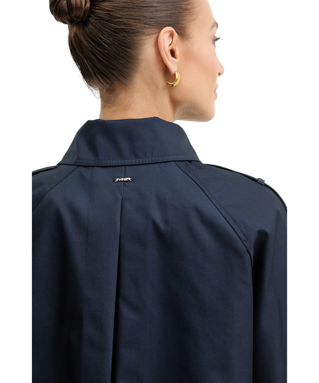 Trench court Twinset femme en coton élégant