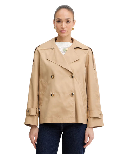 Trench court Twinset femme en coton élégant