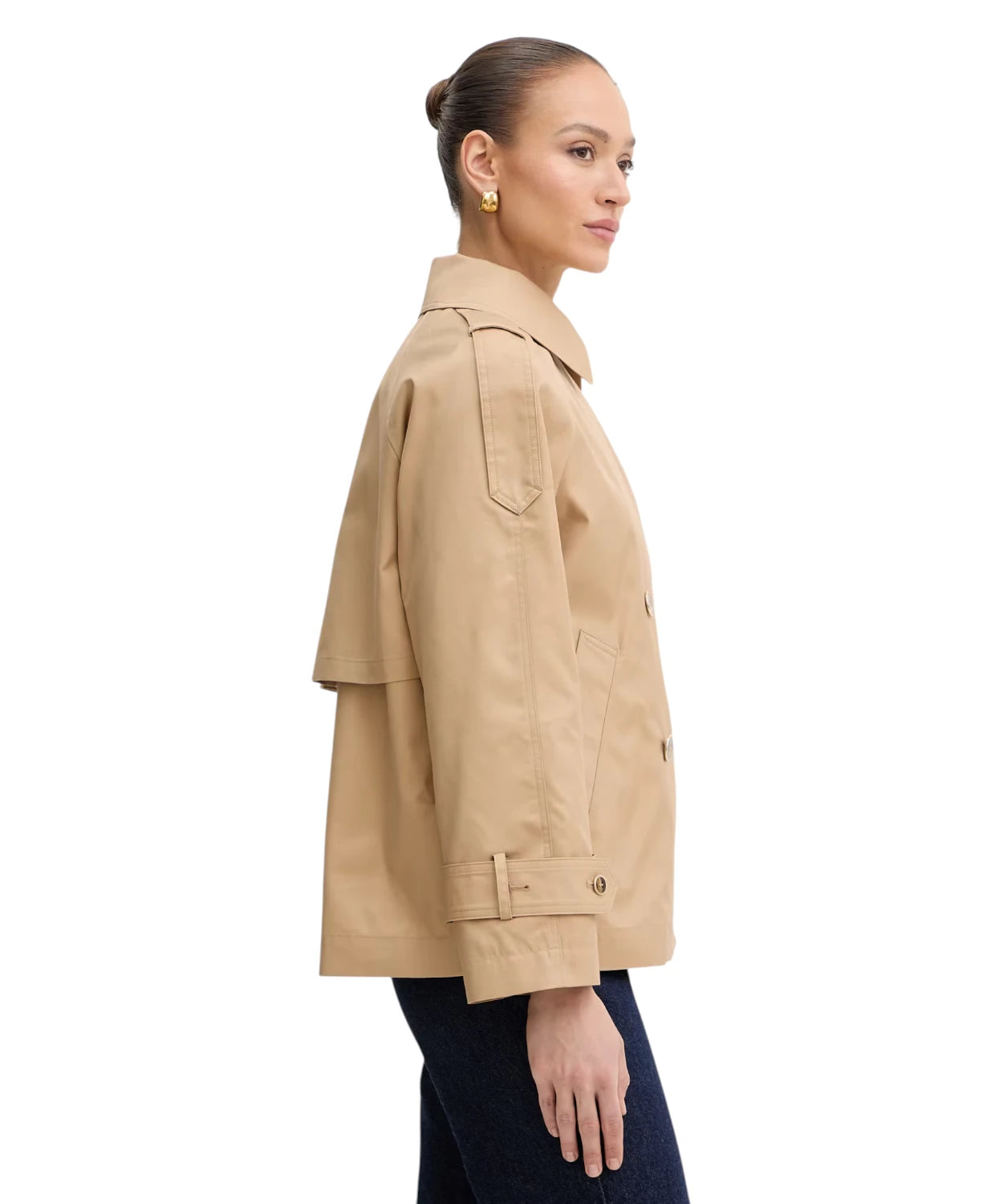 Trench court Twinset femme en coton élégant