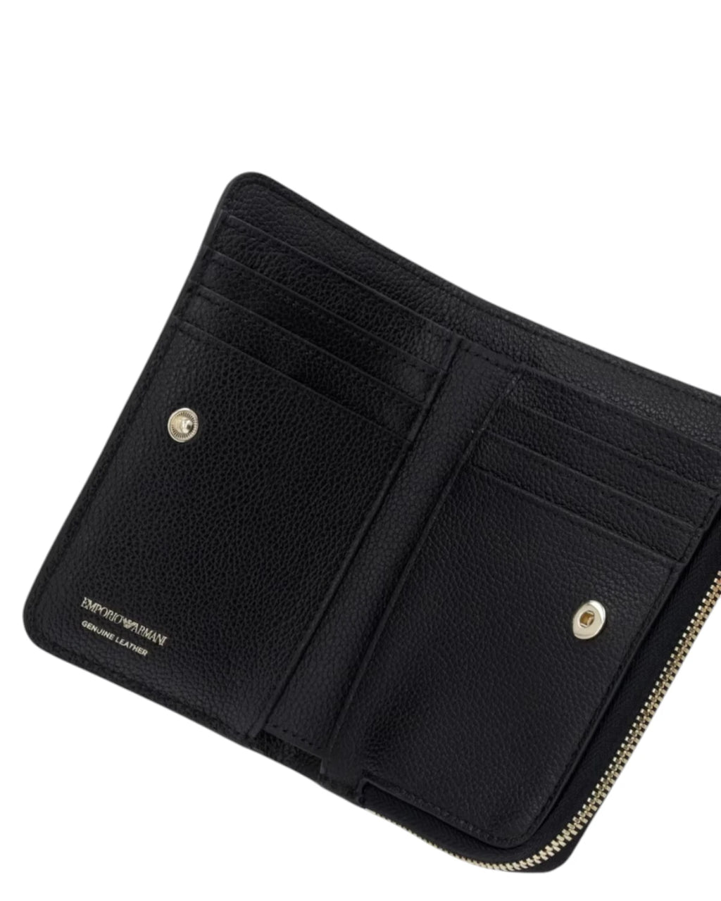 Portafoglio Bifold Emporio Armani in Vera Pelle