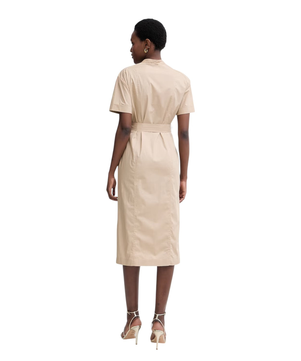 Robe Chemise Midi en Coton avec Élasthanne Twinset