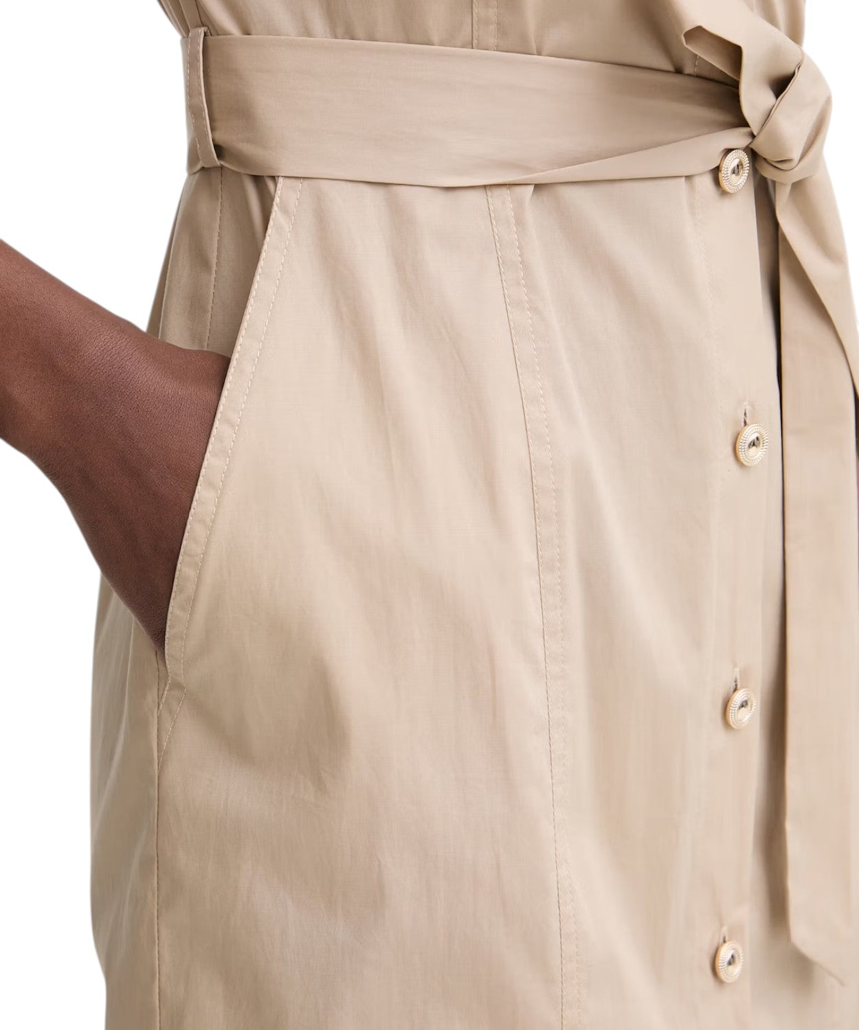 Robe Chemise Midi en Coton avec Élasthanne Twinset