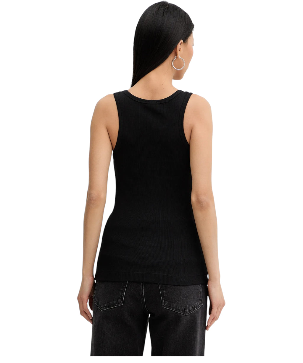Débardeur Calcolatore en Coton Stretch PINKO avec Logo Love Birds