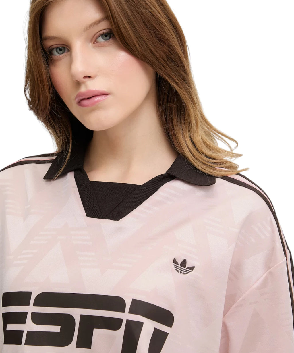T-shirt oversize femme adidas Originals rose
