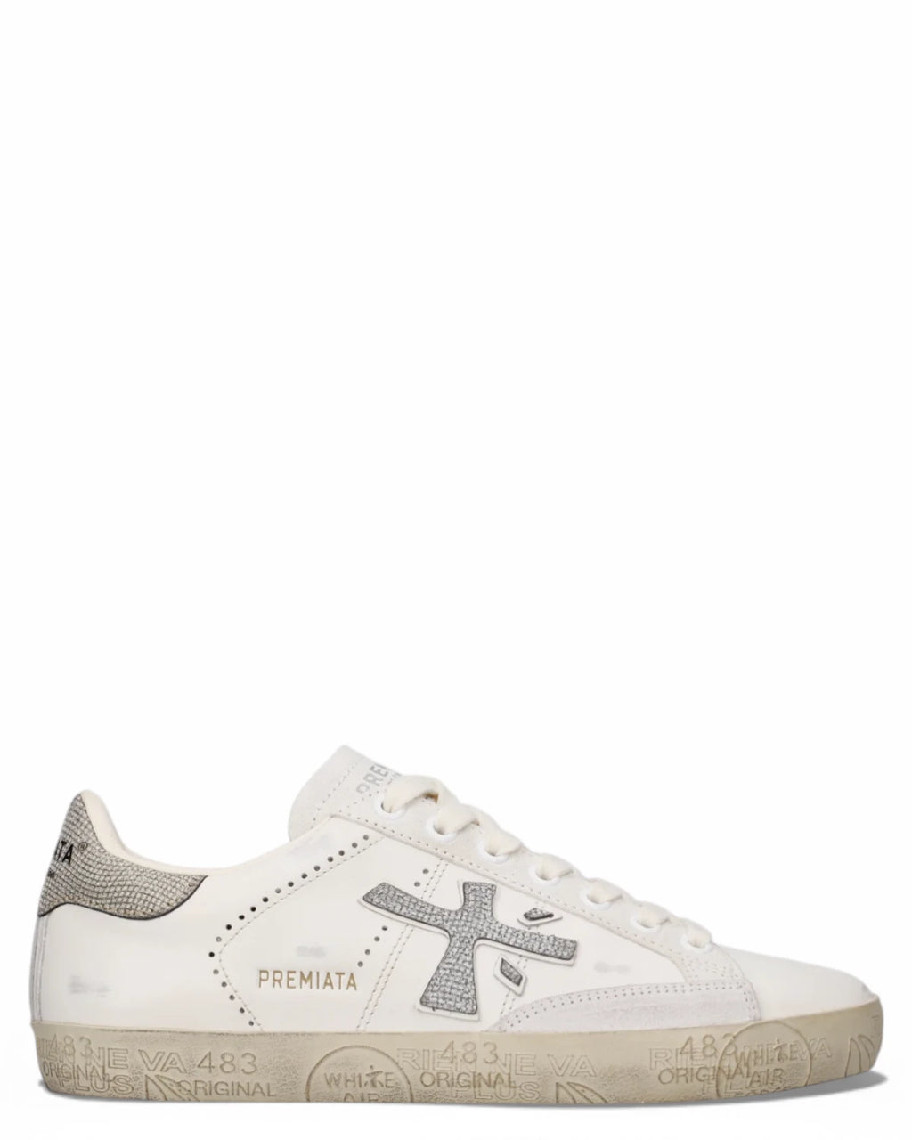 Baskets en cuir femme Premiata Steven 8127