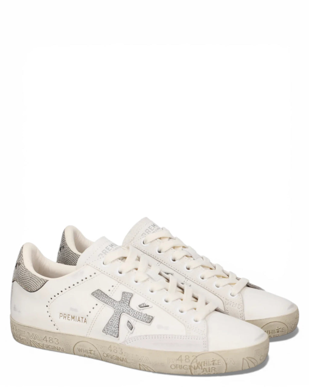 Baskets en cuir femme Premiata Steven 8127