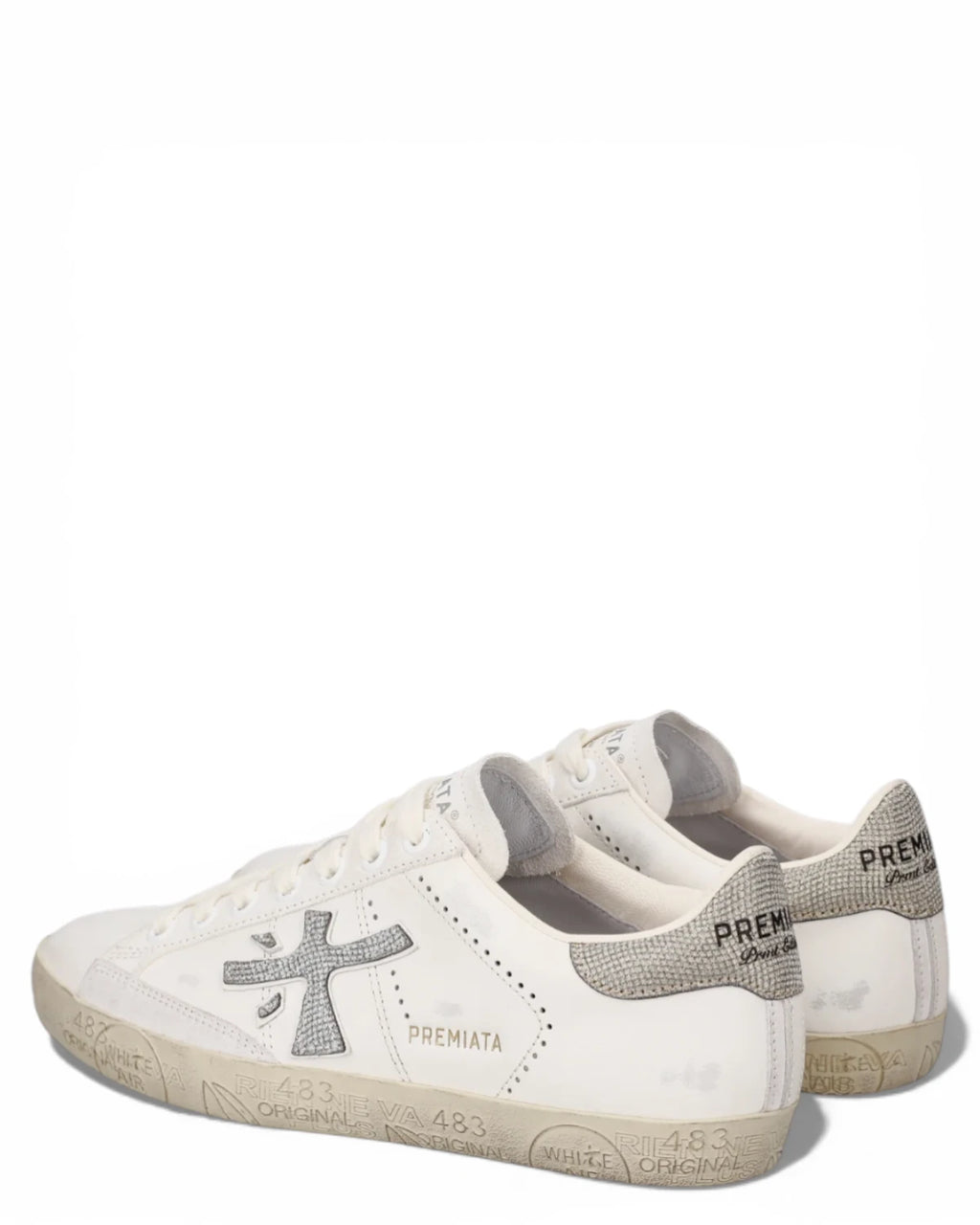 Baskets en cuir femme Premiata Steven 8127