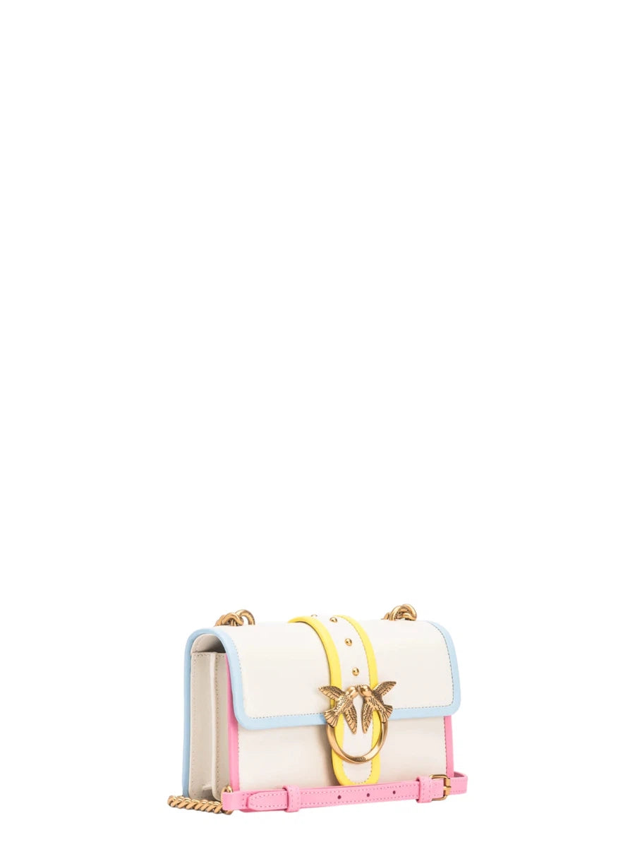 Mini Love Bag con profili multicolor-Pinko-Borse a spalla-Vittorio Citro Boutique