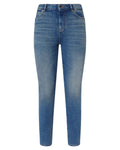 Jeans skinny cropped Sabrina in denim stretch lavaggio medio con logo Love Birds-Pinko-Jeans-Vittorio Citro Boutique