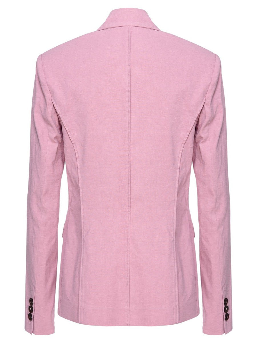 Blazer Monopetto Ghera in Lino Stretch-Pinko-Giacche-Vittorio Citro Boutique