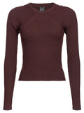Maglia Robusto a Costine in Lana Stretch-Pinko-Maglieria-Vittorio Citro Boutique