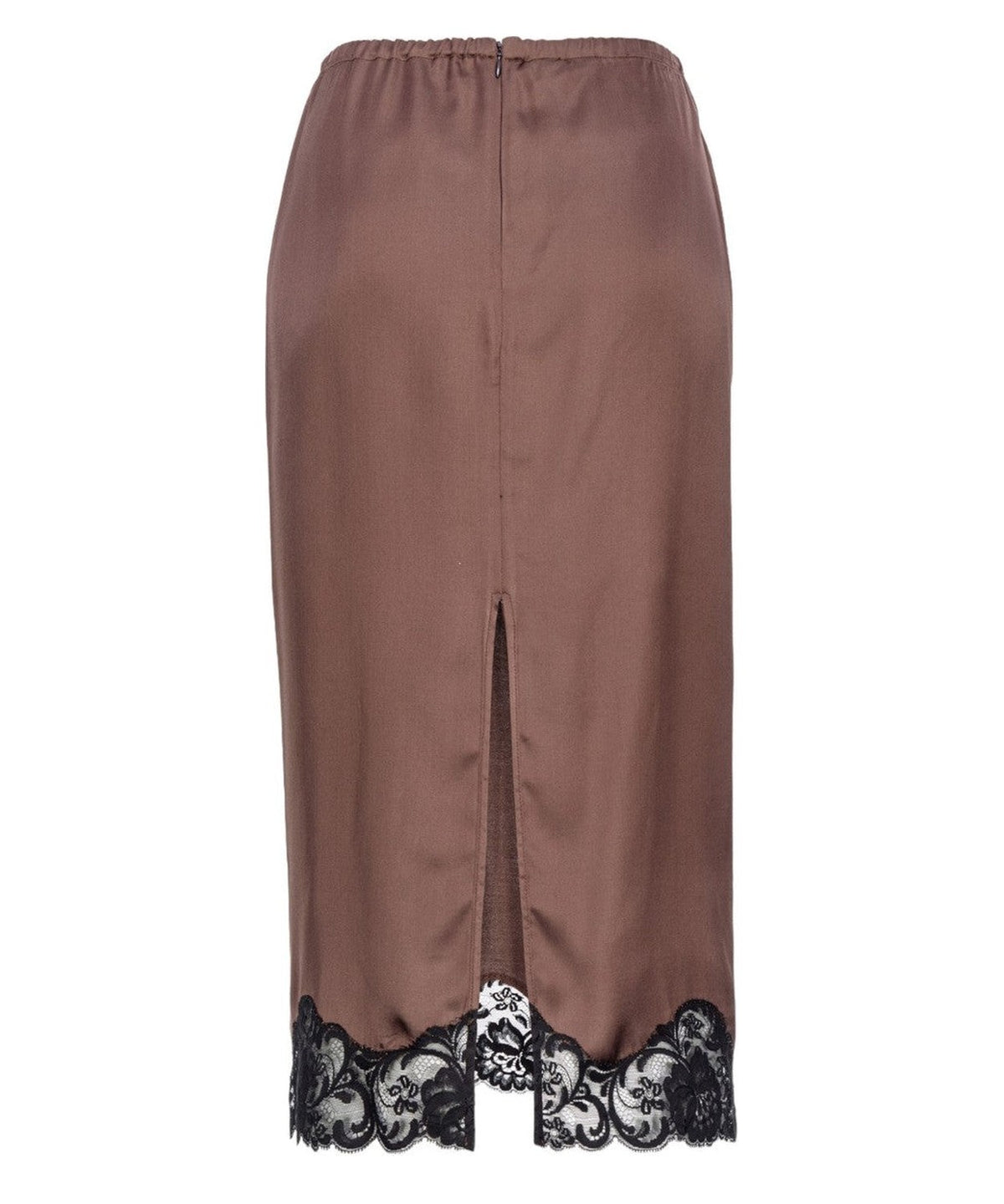 Gabbia gonna in satin con pizzo-Pinko-Gonne-Vittorio Citro Boutique