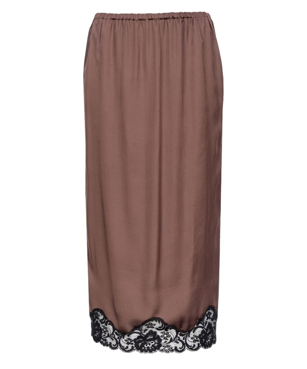 Gabbia gonna in satin con pizzo-Pinko-Gonne-Vittorio Citro Boutique