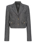 Giacca Vivona in Tweed con Dettagli in Metallo-Pinko-Giacche-Vittorio Citro Boutique