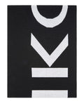 Sciarpa Nera Pinko con Logo Maxi per Donna