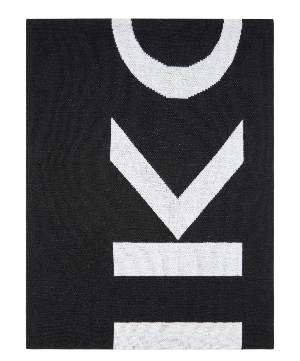 Sciarpa Nera Pinko con Logo Maxi per Donna