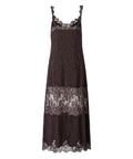 Robe Pinko Aster en crêpe jacquard avec dentelle