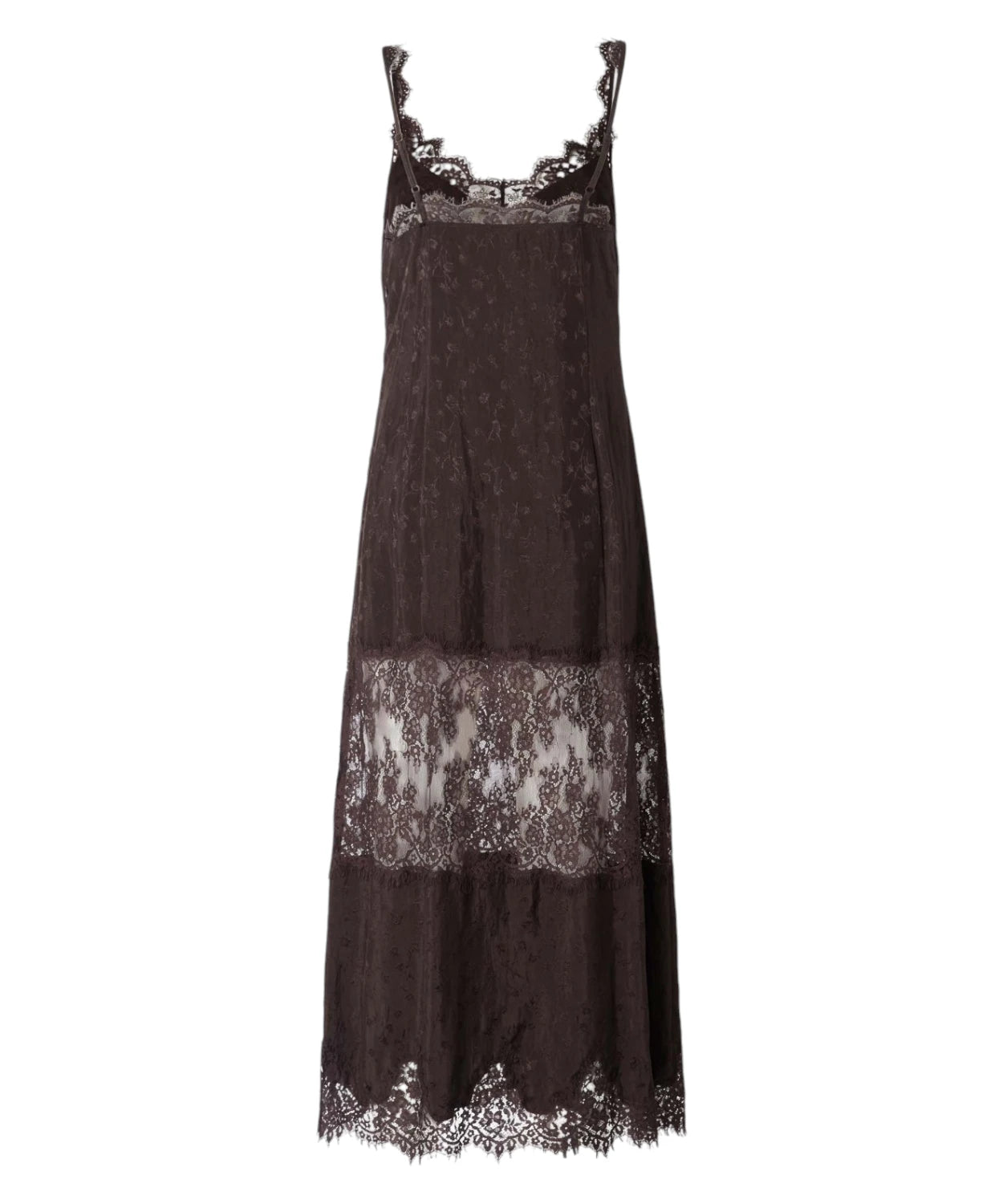 Robe Pinko Aster en crêpe jacquard avec dentelle