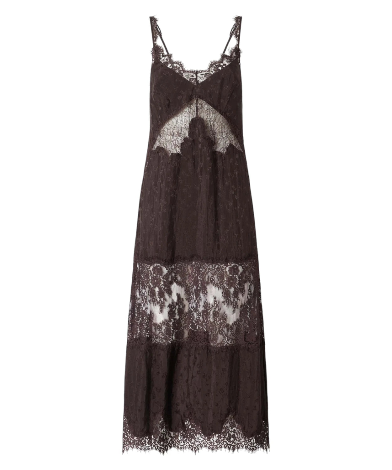 Robe Pinko Aster en crêpe jacquard avec dentelle