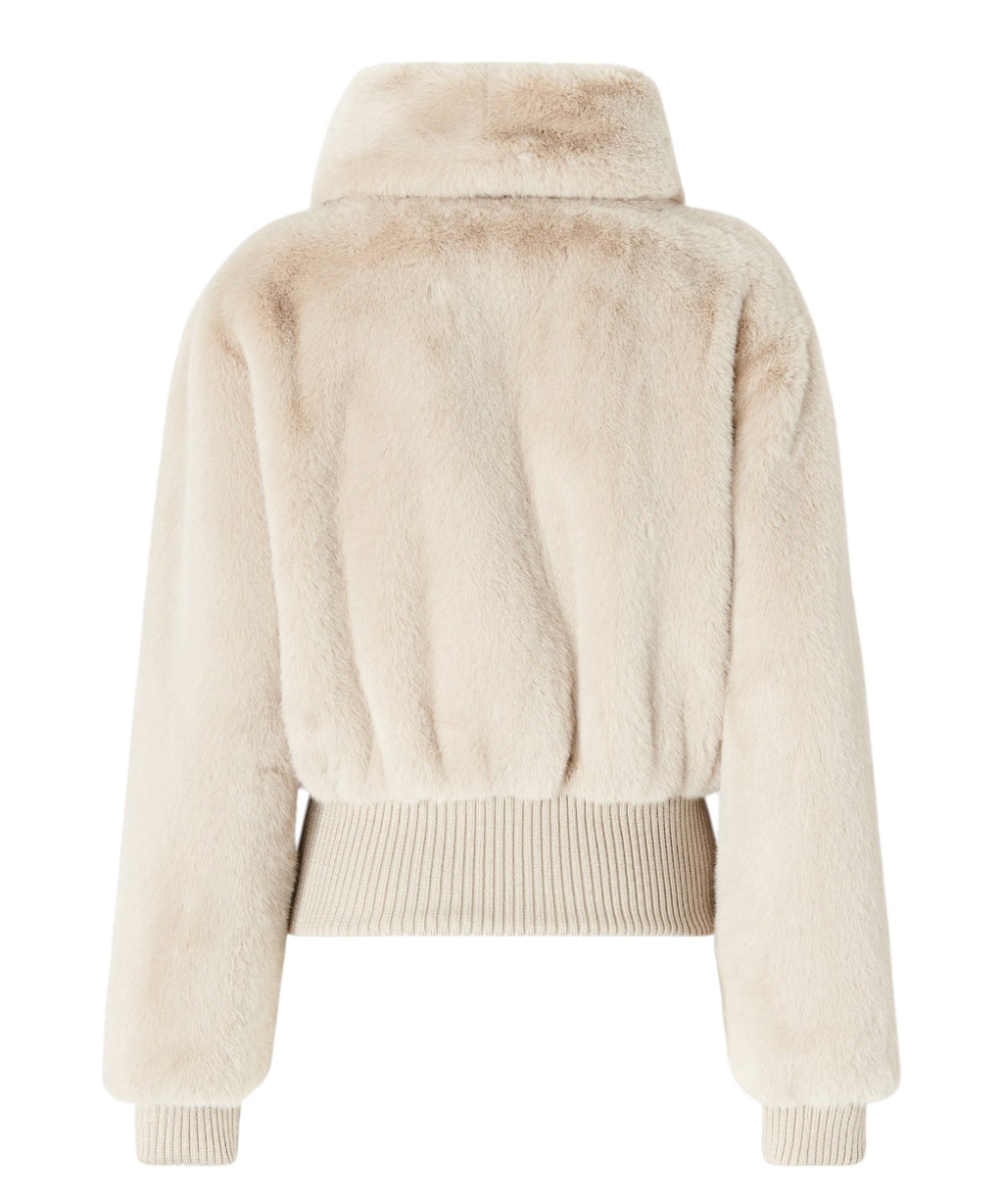 Bomber Pinko Bagels in simil pelliccia elegante